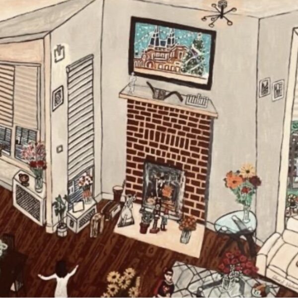 #33, "Milkin's Apartment, Interior with Landscape outside the Windows",