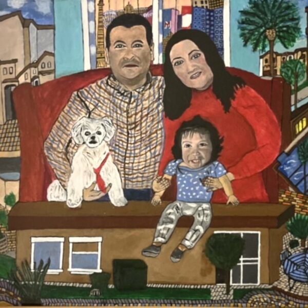 #42, "Portrait Daughter Yekaterina, Sal with Grandson Nikolas"