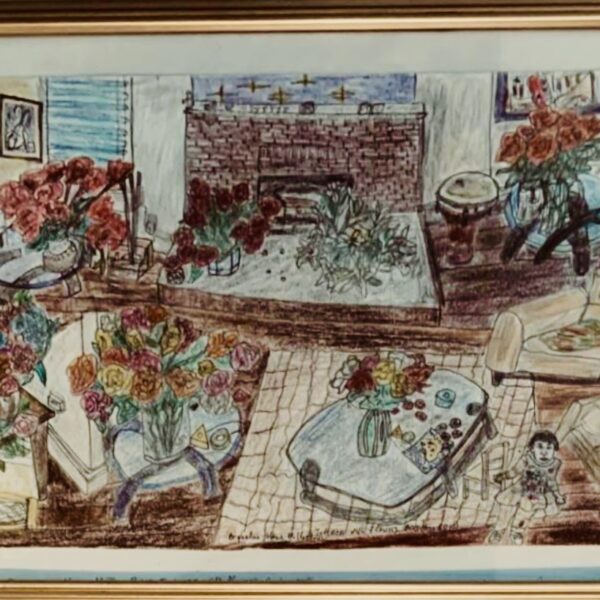 #12, “Interior with flowers, A Million Scarlet Roses"