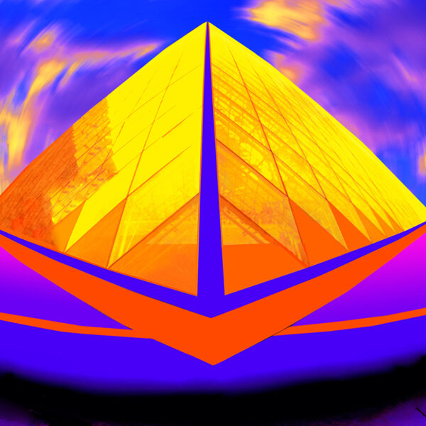 Paris Pyramid at High Noon