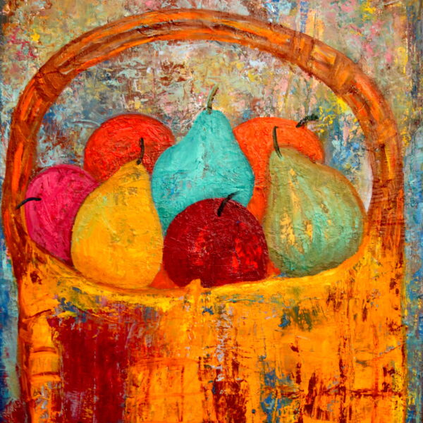 Still life with pears